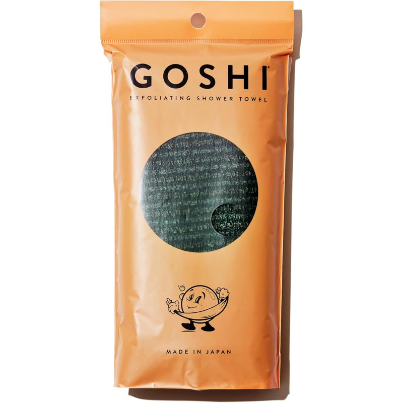 Exfoliating Shower Towel  Rip Resistant Exfoliating Washcloth For All Skin Types  Made In Japan, Green