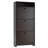 Espresso Slim Shoe Cabinet with 3 Large Fold-Out Drawers & Spacious Top Surface
