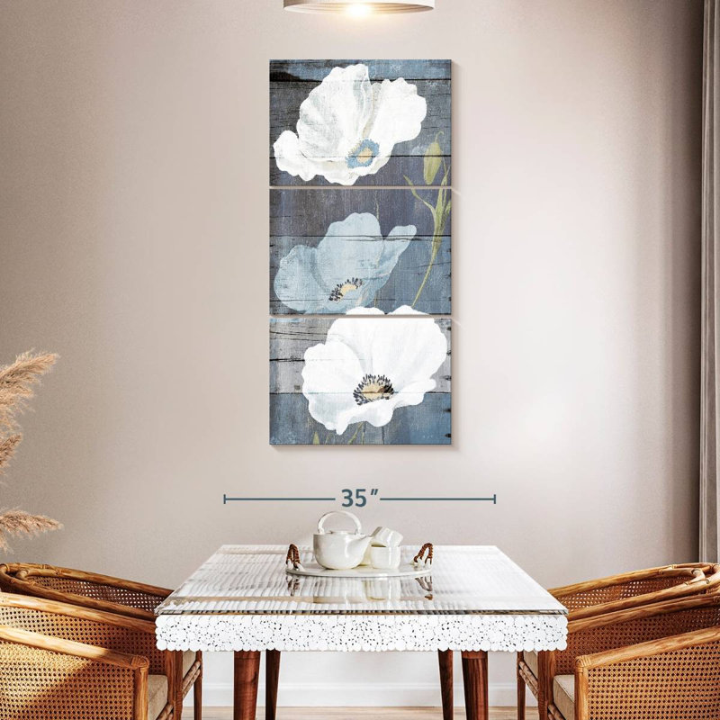 Soft Florals Wood Mate, 52" H x 24" W