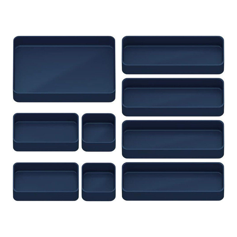 Hokku Designs 9 Pcs Stackable Drawer Organizer Trays Set