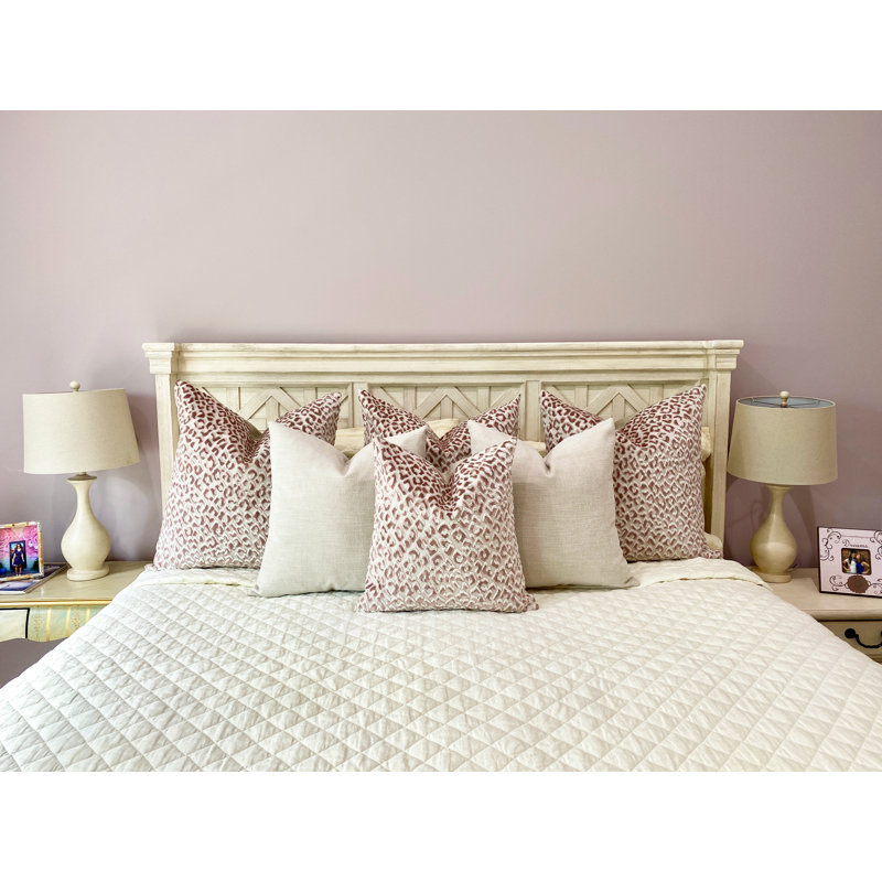 Housse de coussin en velours, Rosé, 20 po x 20 po