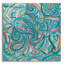 «Emerald Paisley Pattern III» par Silvia Vassileva, art mural en verre acrylique-49475378