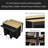 47 Inch Kitchen Island With Extendable Dining Table, Rubber Wood Veneer Kitchen Table With Internal Storage Rack, Power Outlet, Kitchen Island With Storage 2 Drawers 2 Cabinet-1481626491