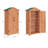 Outdoor Lockable 3 ft. W x 2 ft. D Solid Wood Vertical Storage Shed-98667795