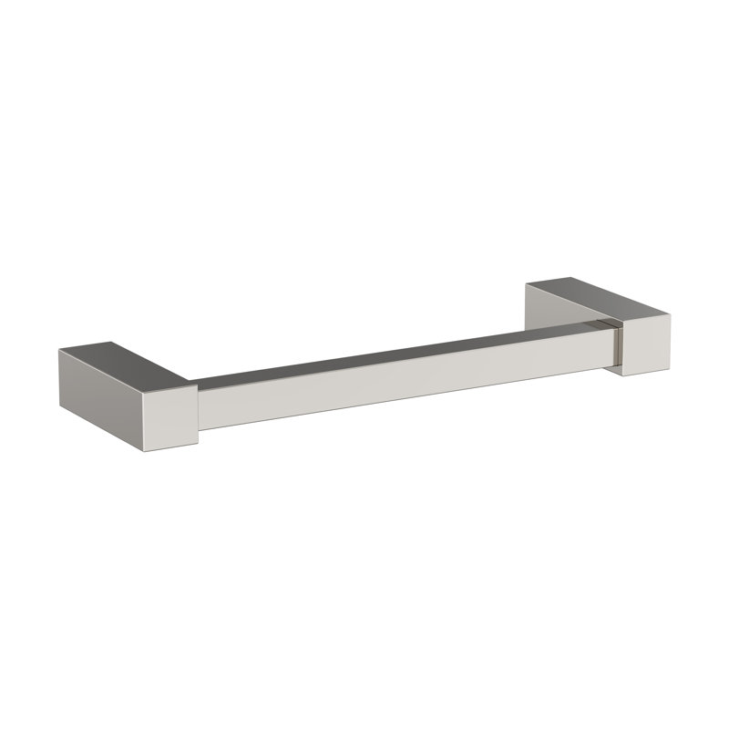Barre à serviettes murale Monument, Nickel brossé, H 8,88 po x l 8,88 po x P 2,75 po