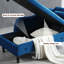 Chaise longue avec velours capitonné Dejonnae-694649065