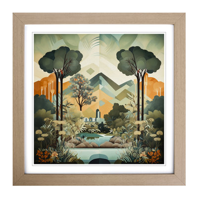 Landscape Deco No.6 - Framed Print