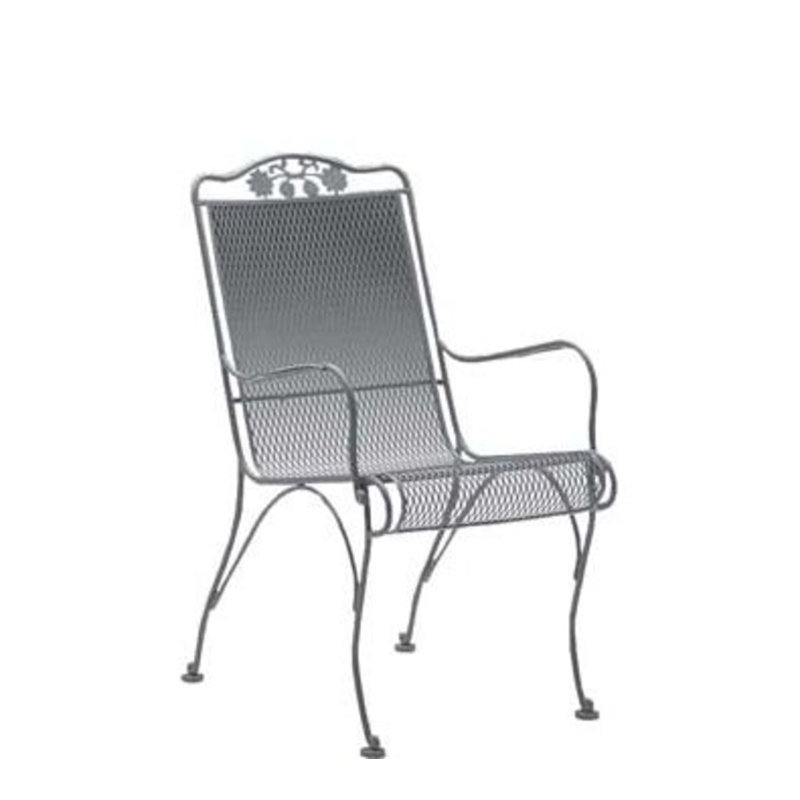 Chaise de salle à manger à haut dossier, Graphite
