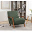 Upholstered Linen Blend Armchair-8834845