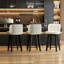 Ensemble de 3 tabourets de bar pivotants, siège en similicuir avec dossier capitonné, pieds en bois massif, chaises de bar à hauteur de comptoir pour îlot de cuisine, salle à manger, café-869855514-1026101385
