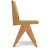 Regina Solid Wood Dining Chair with Rattan Backrest and Armless Mid-Century Design (Set of 2)-876601289