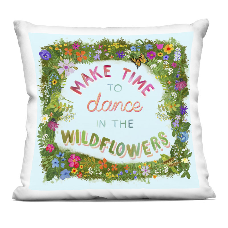 «Make Time To Dance Wildflowers», imprimé décoratif par Glad Gladers