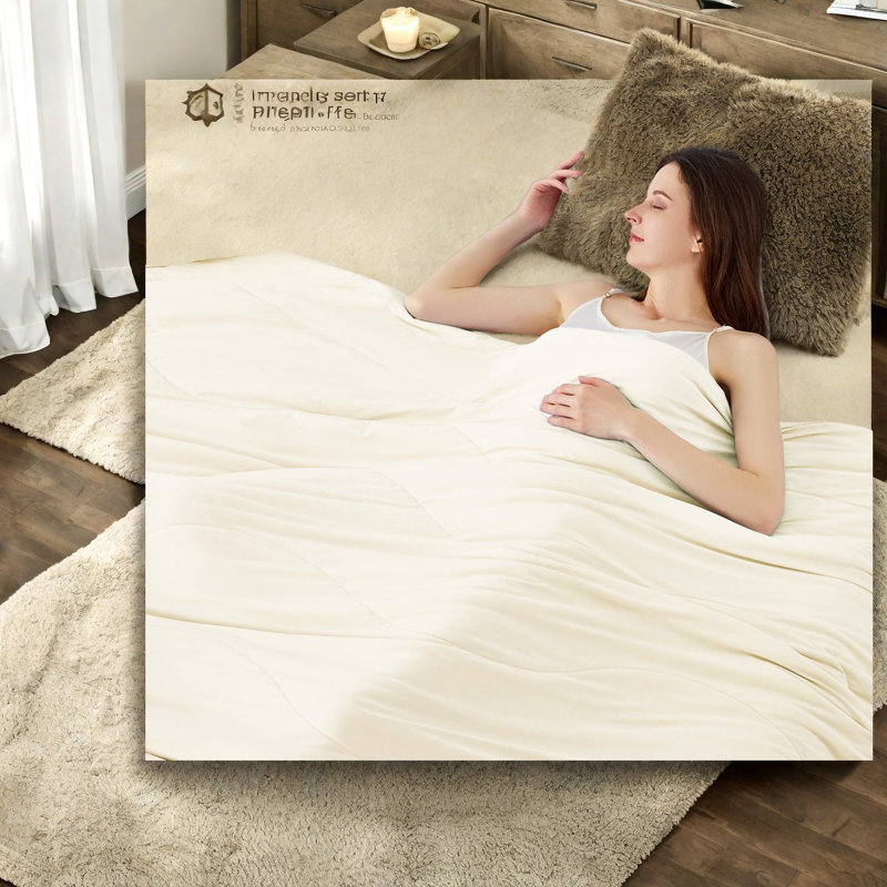 Édredon rafraîchissant en nylon 108 x 90 ivoire pour maison moderne