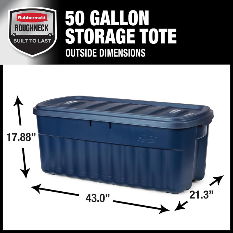 Rubbermaid Roughneck Storage Totes with Lids