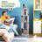 Spinks 360° Rotating Bookshelf, 4 Tiers Corner Shelf, Rotating Bookcase For Bedroom, Living Room