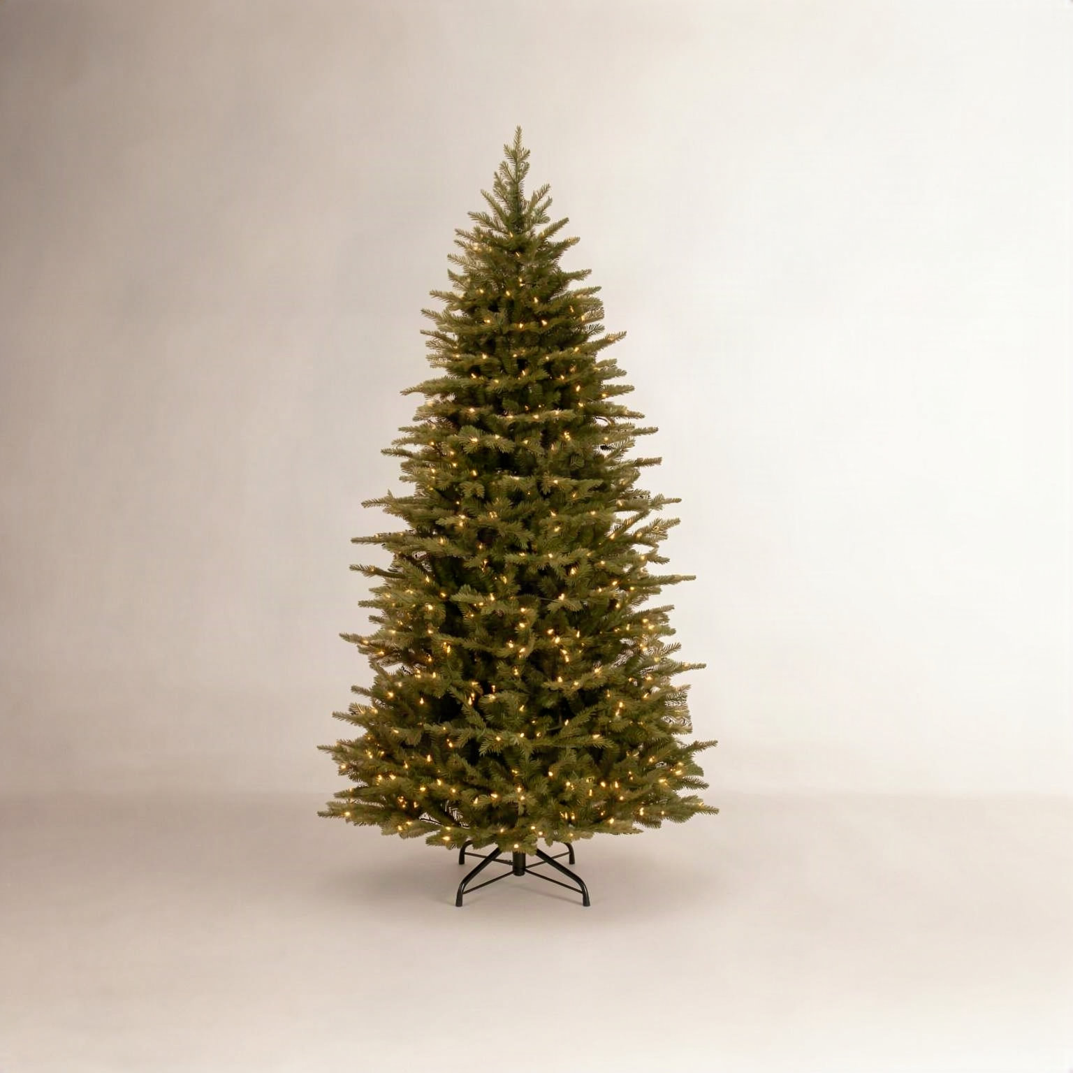 Nordic Flocked Pre-Lit Spruce Christmas Tree, 78" H