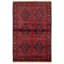 Tapis de zone en laine rouge 4 pi 1 po x 6 pi 5 po à main one-of-kind-noué la 2010 esari Allaina