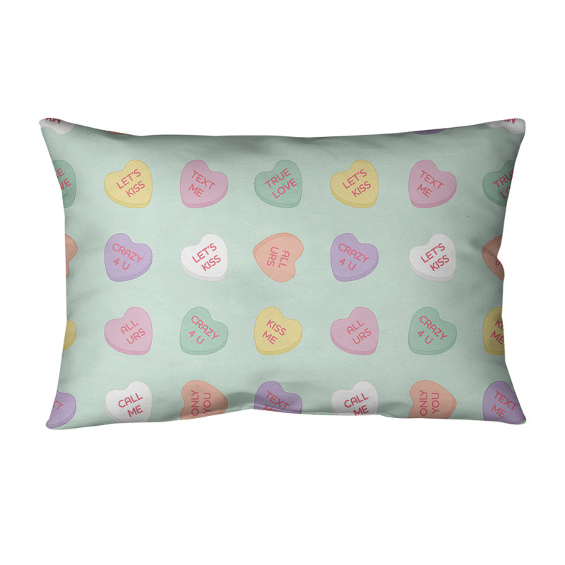 Coussin lombaire 14 po, Bleu / mauve / rouge