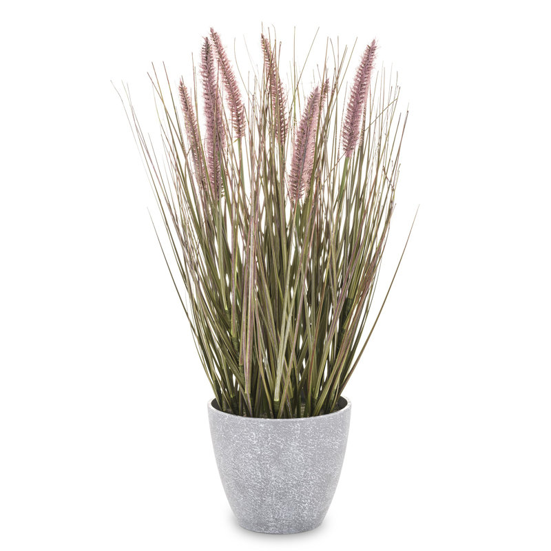 47cm Faux Evergreen Grass in Pot