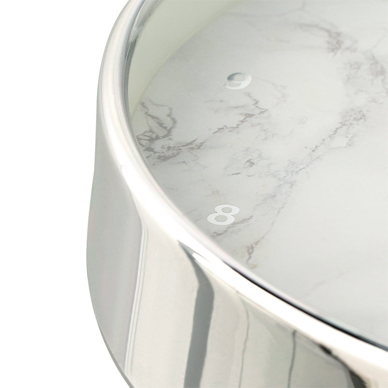 Acrylic Wall Clock, Silver