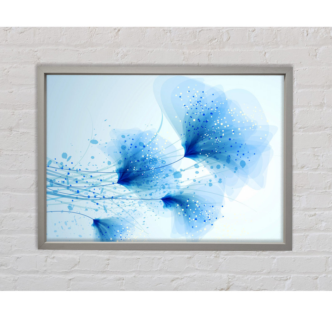 Gerahmter Kunstdruck Blue Sparkle