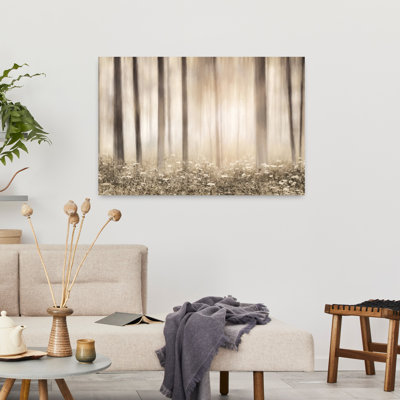 Peint dans la forêt, paysage abstrait contemporain, art naturel