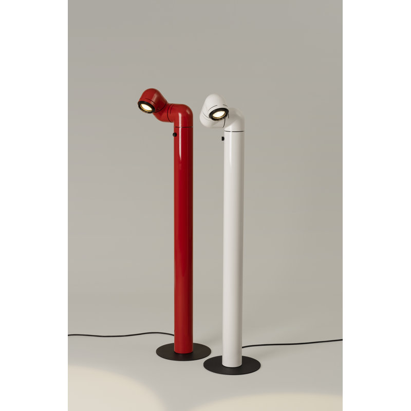 45.7" LED Novelty Floor Lamp, Red/Black, Red