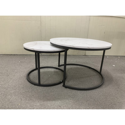 Nesting Coffee Table Set Of 2 For Living Room Bedroom