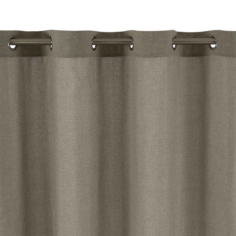 Eads Sheer Single Curtain Panel, Light Grey, 145 W x 280 D cm