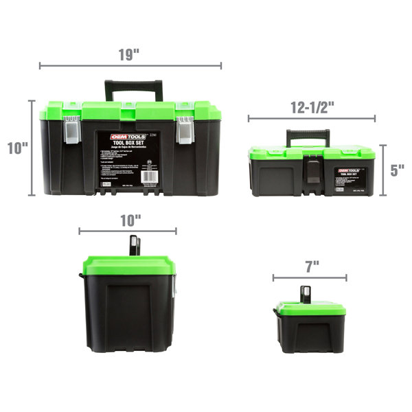 Plastic Transparent 13 Tool Box