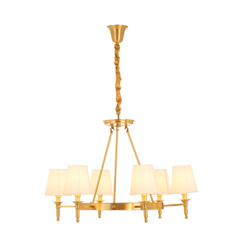 Bahamas 6 - Light Shaded Chandelier