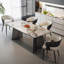 Leather Dining Chairs Upholstered Soft Padded Seat Side Chairs Armchairs For Kitchen Dining Living Room-1583313252