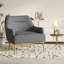 Fauteuil d'appoint Virelli Modern Chenille-1675135910