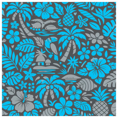 Tropical Floral Pattern Comforter