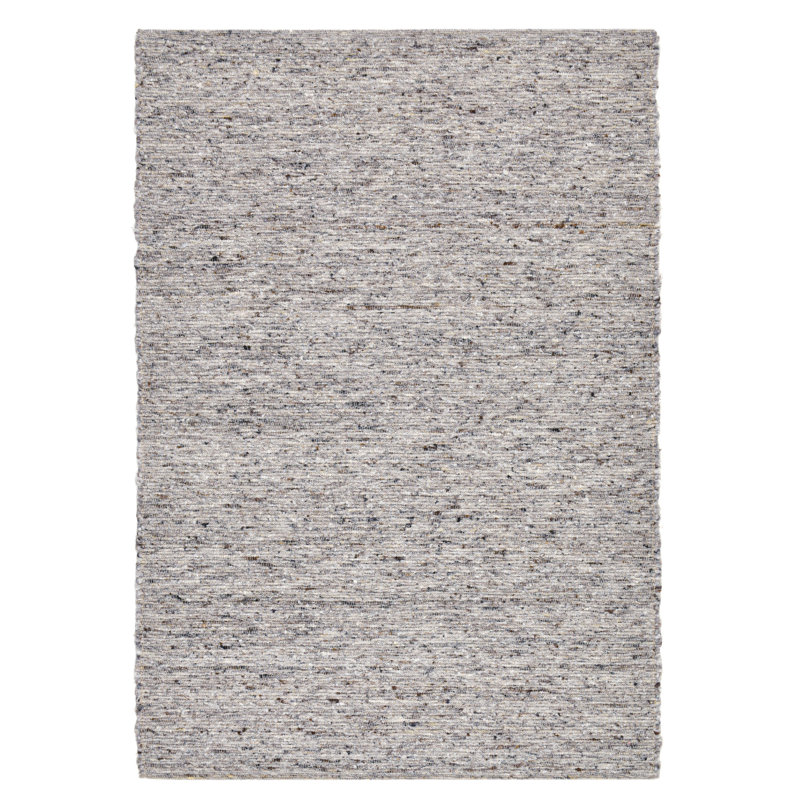 Alm-Glück Hand Loomed Wool Grey/Sand Indoor Rug, Rectangle 190 x 290cm