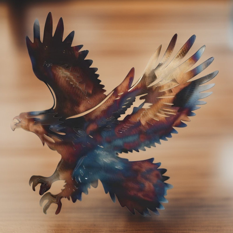 15"W Eagle Hunting Wall Decor