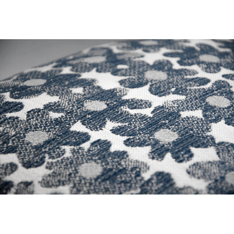 Daisy Performance Square Pillow Cover & Insert, Square 22", Navy