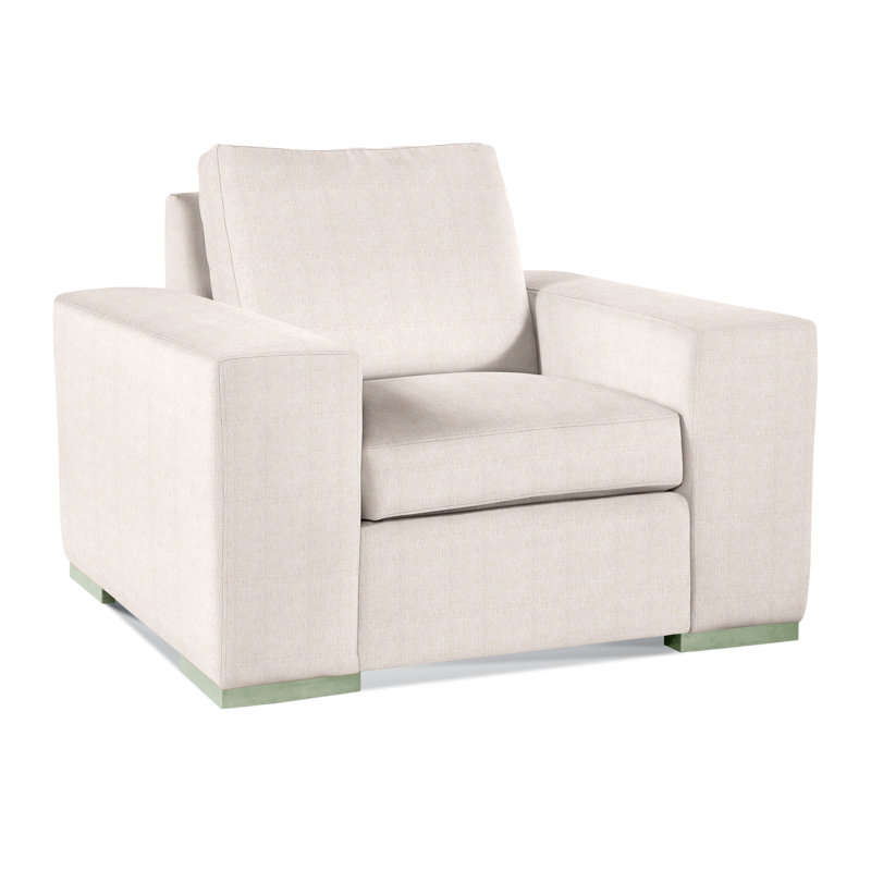 Memphis Armchair, White Sugar Performance; 0863-91, Honey