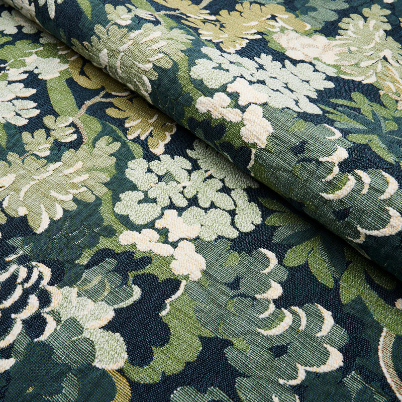 Verdure Tapestry Fabric, Peacock