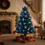 Lighted Artificial Christmas Tree-1818475281