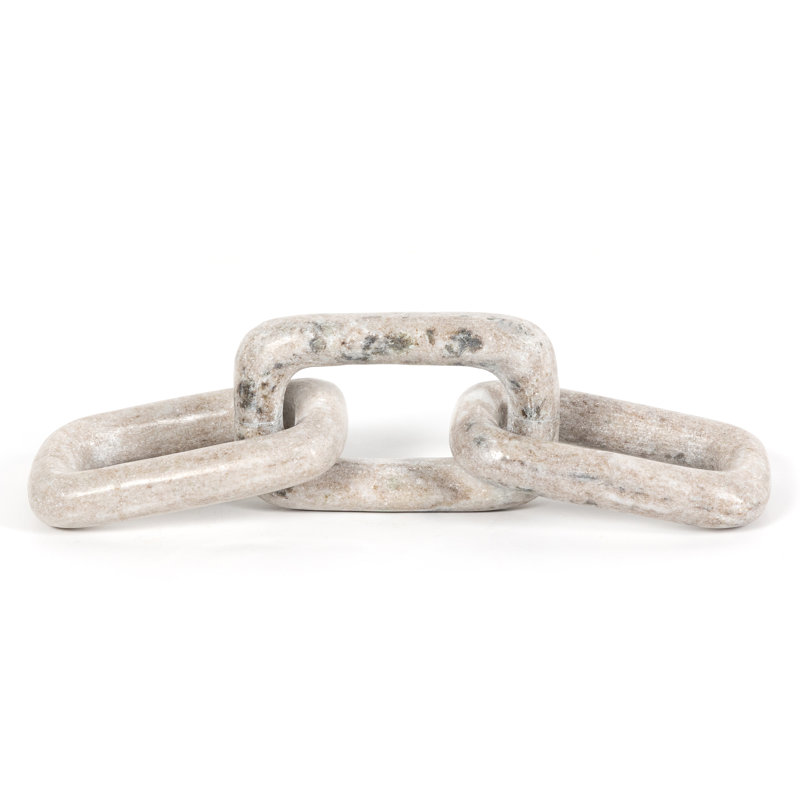 Marlow Marble Chain, Creamy Taupe Marble
