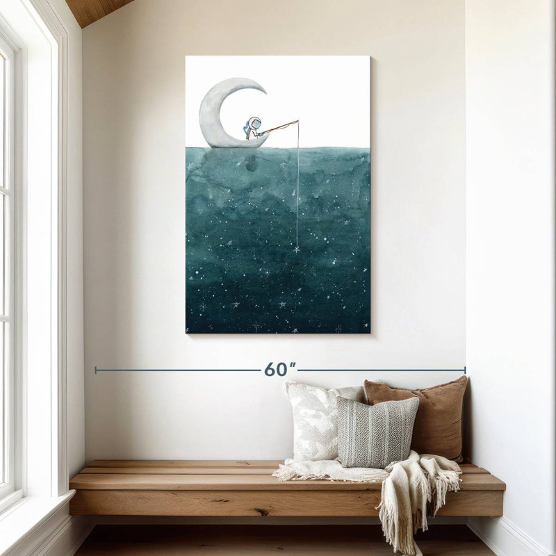 Kelan Fishing For Stars, 45" H x 30" W