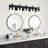 Modern Bathroom Vanity Light Fixture Brushed Nickel Wall Sconce With Clear Glass Shades For Bathroom Bedroom Living Room Hallway Over Mirror-159333365-159333359-159333358