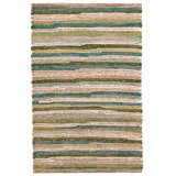 Francisco Green Handwoven Cotton Rug