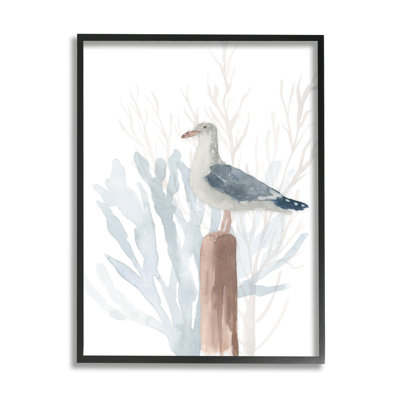 Mouette de plage détendue nautique bleu mer corail