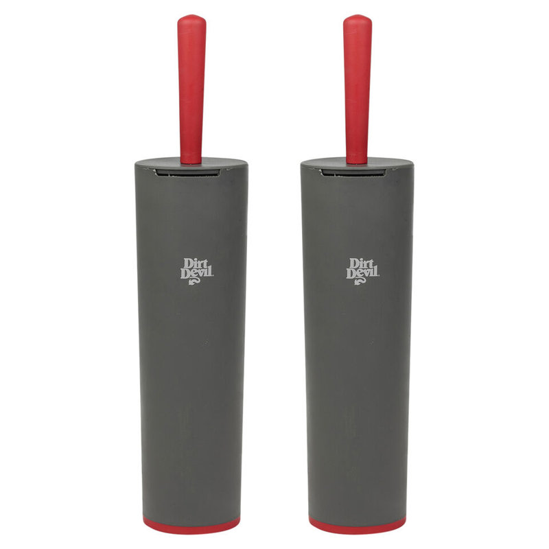 2 Toilet Brush With Holder Silicone Bathroom WC