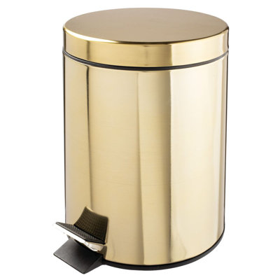 Poubelle ronde en métal 5L