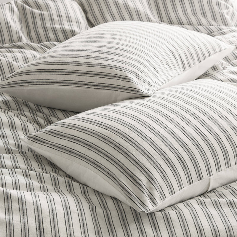 3 ensembles de literie PCSSoft, Gris, Housse de couette grand + 2 taies décoratives sta