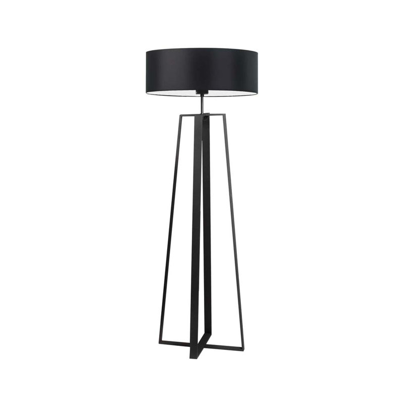 Arnessa 158cm Traditional Floor Lamp, Black, Black