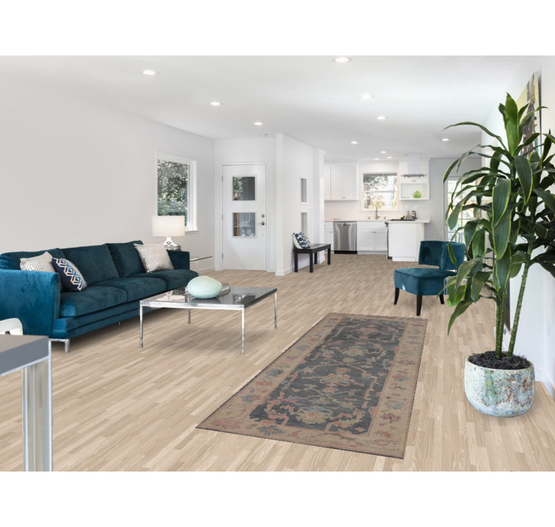 Vegetable Dye Oushak Turkish Runner Rug 3